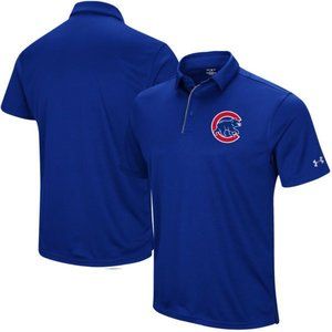 Men's Royal MLB Chicago Cubs Under Armour Polo Shirt, New, Size 5XL, Fanatics